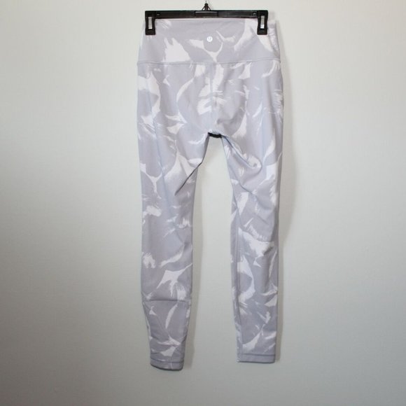 Lululemon Wunder Under High-Rise Tight Flower Pop White Silver Lilac 8 H12264 - Picture 4 of 9